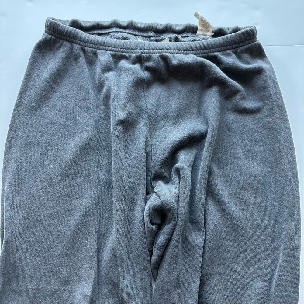 The Great Cropped Sweatpants Washed Black Gray Color  100% Cotton SZ 1 Small - Picture 8 of 10